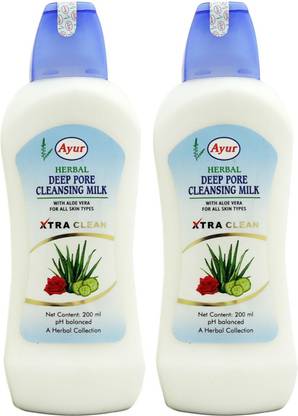 Ayur Herbal Deep Pore Cleansing Milk With Aloe Vera Face Wash