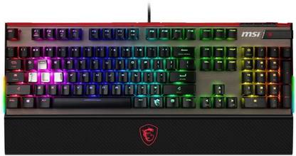 MSI Cherry MX RGB Dedicated Hotkeys USB Pass-Through Mechanical Gaming Keyboard (VIGOR GK80 CR US) Wired USB Standard Gaming Keyboard Compatible with Desktop, Laptop, Mac