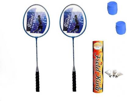 Konex Sports Power Short 1010 Badminon Kit- ( 2 Rackets, 2 Grip and 1 Fieldking Shuttle ) Badminton Kit