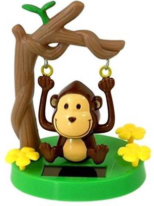 Greenbriar Plastic Solar-Powered Swinging Monkey, Style May Vary