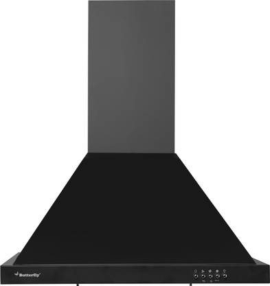 Butterfly Rhino Plus Auto Clean Wall Mounted Black 700 CMH Chimney