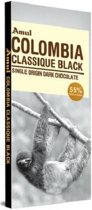 Amul Colombia Classique Black Chocolate 125gm Bars