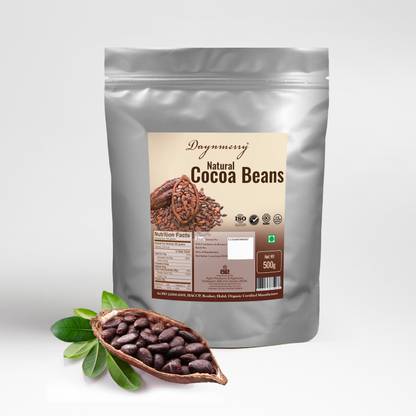 Daynmerry Natural Cocoa Beans- 500 gm Cocoa Solid