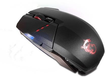 MSI Gaming Wired/Wireless USB RGB Adjustable DPI Programmable Gaming Grade Optical Mouse (Clutch GM70 GAMING MOUSE) Wireless Optical  Gaming Mouse