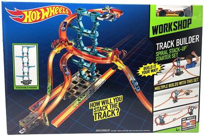 HOT WHEELS Track Builder Spiral Stack Up Track Set