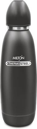 MILTON Thermosteel Hot & Cold Advent Stainless Steel Water Bottle, 750 ml, Black 750 ml Bottle