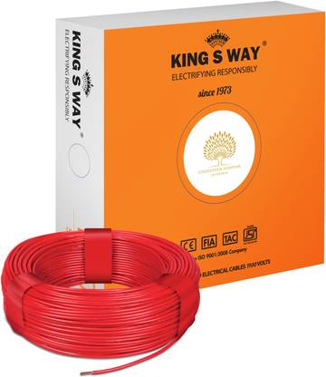 Kingsway PVC 2.5 sq/mm Red 90 m Wire