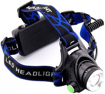 IRIS Zoomable 3 Modes Super Bright LED Headlamp with Rechargeable Batteries Torch
