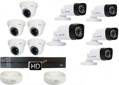 CP PLUS 16 ch dvr+ 5+5 dome and bullet + 2.4mb Security Camera