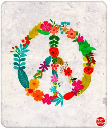 Nutcase Floral Peace Non Slip Base Mousepad