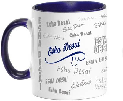PrintAttic Me, Myself & I - Esha Desai Ceramic Coffee Mug