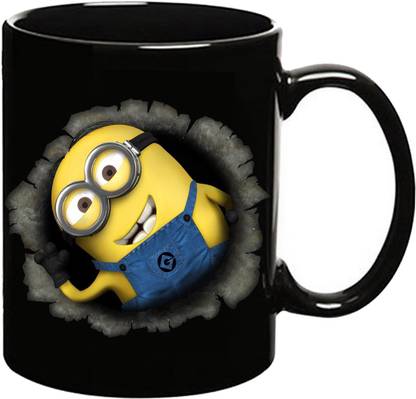 MUGKIN Minion 3 Dark Ceramic Coffee Mug