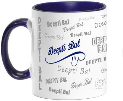 PrintAttic Me, Myself & I - Deepti Bal Ceramic Coffee Mug