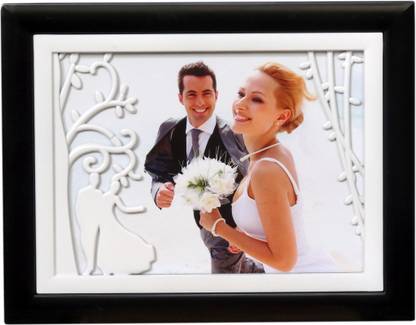 RZ WEDDING PHOTO FRAME (BLACK) Wood Table Photo Frame