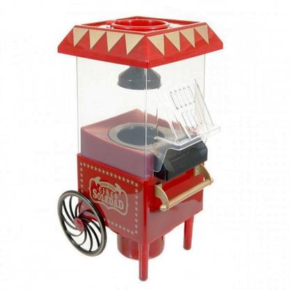 ShopMeFast Electric Hot Air Popcorn Maker Mini Table Top Household Popcorn Machine 0.27 L Popcorn Maker