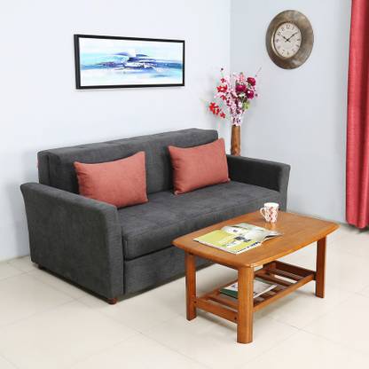 @Home by nilkamal Izzy 3 Seater Double Foam Pull Out Sofa Cum Bed