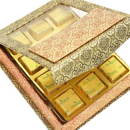 Ghasitaram Gifts Mewa Bites- 12 pcs Printed Assorted Mewa Bites Box Box