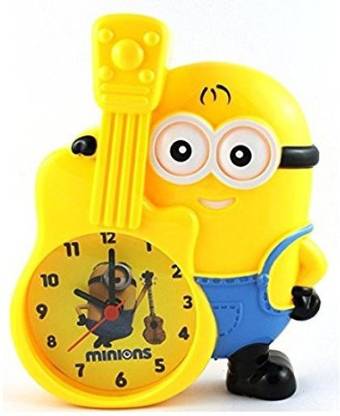 BENISON INDIA piggy bank with Cute Cartoon Table Alarm Clock, Kids Room (Minion) Coin Bank