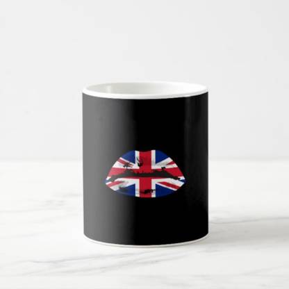 Nutcase British Lips Ceramic Coffee Mug