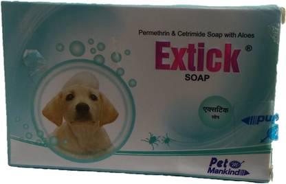 MANKIND Extick soap (Pack Of 5) Permethrin & Cetrinmidde soap Pet Spa Kit