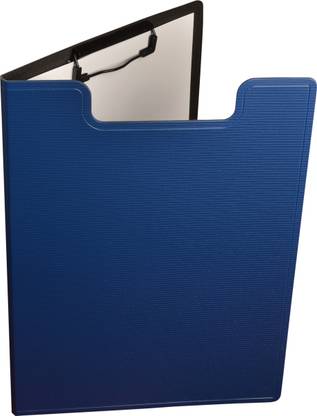 My Creations Handmade Paper Lay Open Padding Clip File Blue