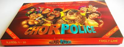 ideas *r us Chor Police - A 3-in-1 Board and Card Game for Children and Adults Party & Fun Board Game