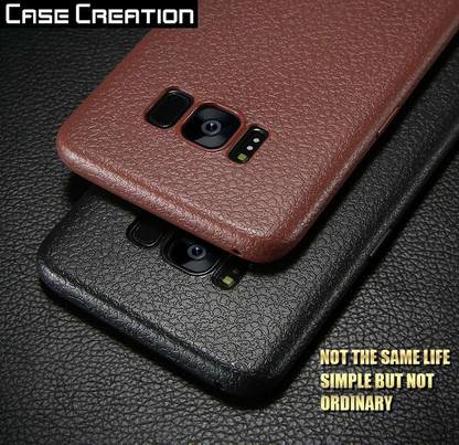 CASE CREATION Back Cover for Samsung Galaxy S8 Ultra Thin Perfect Fitting Premium Imported High quality 0.3mm Crystal Matte Finish leather case Totu Silicone Transparent Flexible Soft Black Border Corner protection with TPU Slim Back Case Back Cover