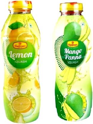 Haldiram's Lemon Squash and Mango Pana Squash (Combo Pack)