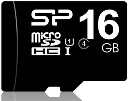 Silicon Power SP016GBSTH004V10 SDHC 16 GB MicroSD Card Class 4 9 MB/s  Memory Card Compatible with Computer, Mobile, Tablet
