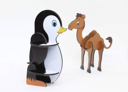 Minikin Camel and Penguin 3D DIY Puzzle+Story