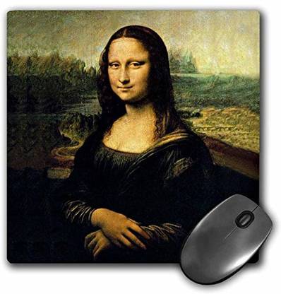 3dRose LLC 8 x 8 x 0.25 Inches Mouse Pad, Mona Lisa (mp_556_1)
