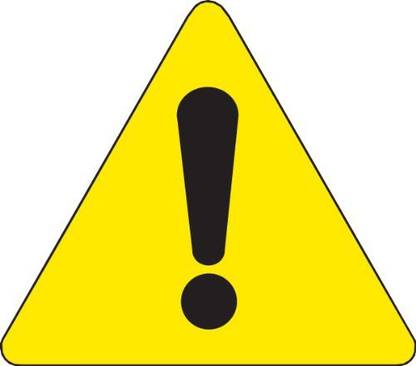 BRADY Pressure Sensitive Vinyl Warning Labels , Black On Yellow, 8" Height x 8" Width, Pictogram "Hazardous Area" (10 Labels per Pack