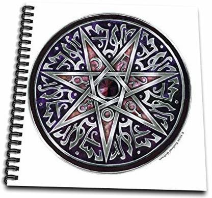 3dRose Star of Fey Pagan Wiccan Magical Sigil Art-Drawing Book, 8 by 8" (db_156823_1)