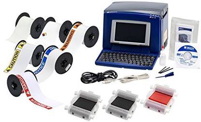 BRADY BBP31-SFTY-KIT Sign and Label Maker, Blue/Gray