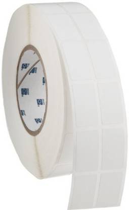 BRADY THT-69-499-3 0.8" Width x 1.437" Height, B-499 Nylon Cloth, Matte Finish White Thermal Transfer Printable Label (3000 per Roll)