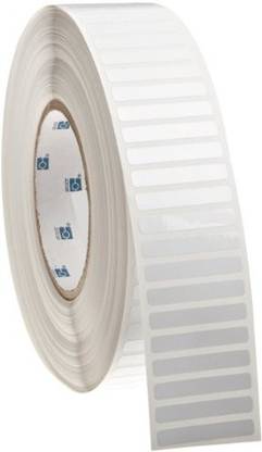 BRADY 1.5" Width x 0.25" Height, B-473 Static Dissipative Polyester, Gloss Finish White Thermal Transfer Printable Label (10000 per R