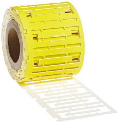 BRADY I.D. PRO Plus DuraSleeve Wire Marking Inserts, 0.155" Height, 1.00" Width, Polypropylene (B-389) Yellow (Roll of 100)