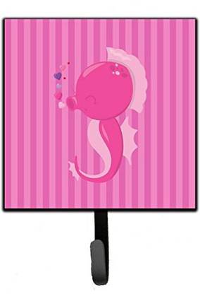 Caroline's Treasures Pink Seahorse Wall Hook, Small, Multicolor