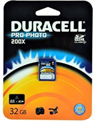 DURACELL 32G Duracell 32 GB 32 GB SD Card Class 10 600 MB/s  Memory Card Compatible with Camera
