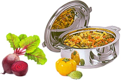 CTKTC6036 Kuber Industries Casserole/HotPot,chapati Box/chapati Container/hot case in Stainless Steel 1800 ML