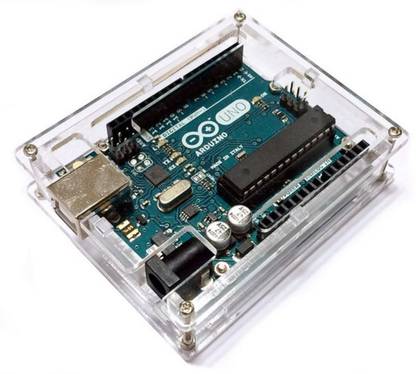 Electrobot Uno R3 Case Enclosure New Transparent Gloss Acrylic Computer Box Compatible with Arduino UNO R3(CASE ONLY) Dock