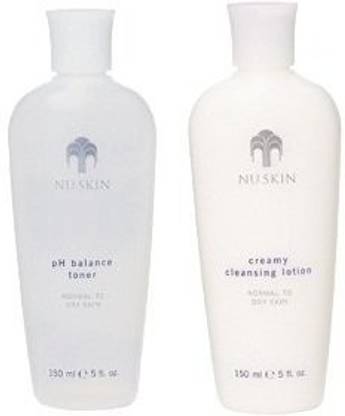 Nu Skin Nuskin Nutricentials Creamy Cleansing Lotion And Ph Balance Toner Set