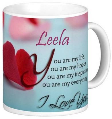 Exoctic Silver Leela Love Romantic Valentine Quotes 006 Ceramic Coffee Mug