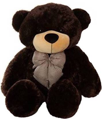 TeddyToy 4 Feet Stuffed Spongy Cute & Soft Teddy Bear (Dark Brown) - 120 cm