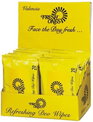 Fresh Ones Deo Refreshing Wipes Valencia (20 Pouches X 10 Wipes)