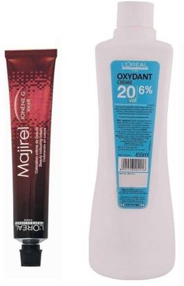 L'Oréal Paris Majirel No.6 Dark Blonde With Oxydant Creme 20 Vol 6% Developer (Set of 2)