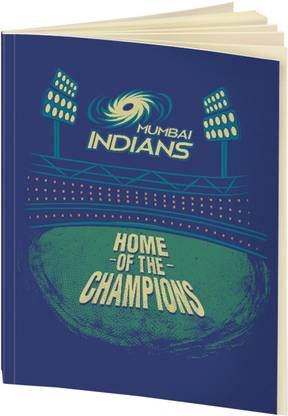 Mumbai Indians IPL A5 Notebook Single Rule 50 Pages