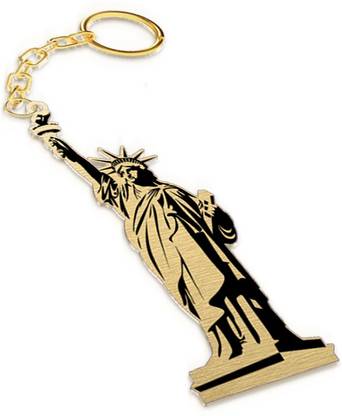 METAL AND MORE Statue Of Liberty Brass DS-199 Key Chain