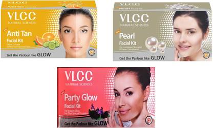 VLCC ओरिजिनल पर्ल, एंटी-टैन और पार्टी-ग्लो फेशियल किट 0.18 g
