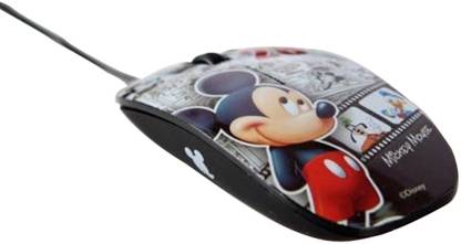 DISNEY Mickey Mouse Wired PC Laptop Computer Wired Ambidextrous Optical  Gaming Mouse
